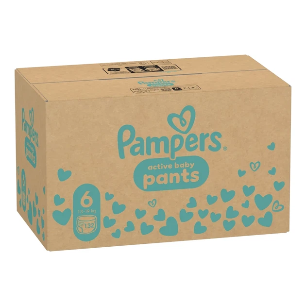 Подгузники-трусики Pampers pants 6 (14-19 кг) на 132 шт - Фото 2 Подгузники-трусики Pampers pants 6 (14-19 кг) на 132 шт - изображение 2