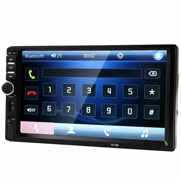 Автомагнитола 2DIN 7012B с Bluetooth сенсорным экраном 7 дюймов USB microSD пульт дистанционного управления черная - изображение 8