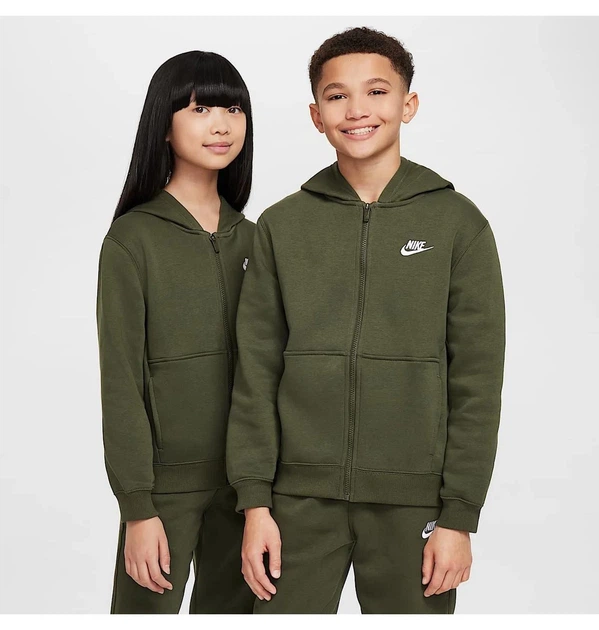 Спортивный костюм детский Nike Nsw Club Flc Fz Tracksuit Olive XL Оливковый FD3114-325 - изображение 5