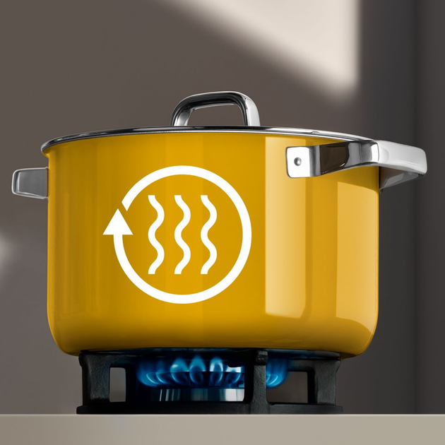 Набор кастрюль WMF Fusiontec Mineral Pro Mango Yellow из 4 предметов универсальный сплав Made in Germany - изображение 5