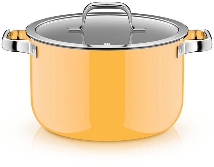 Набор кастрюль WMF Fusiontec Mineral Pro Mango Yellow из 4 предметов универсальный сплав Made in Germany - изображение 8