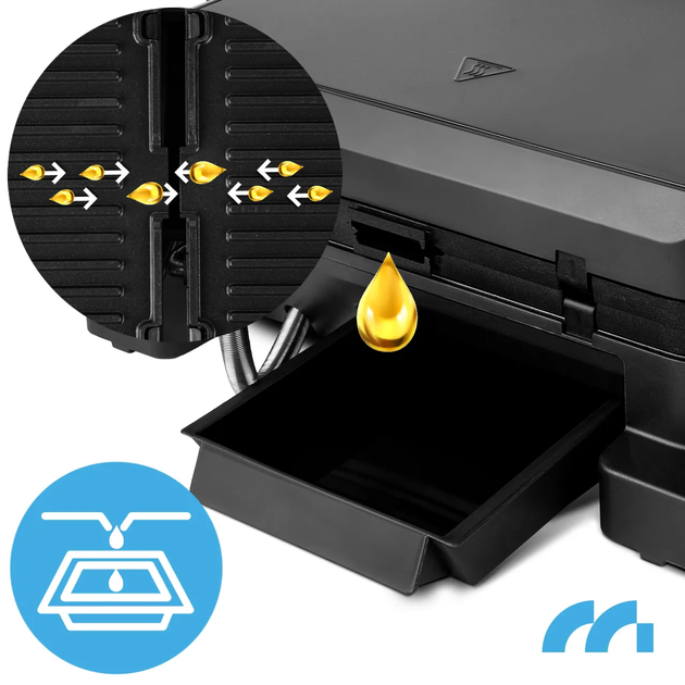 Електрогриль Maltec SM5000W PRO 112094 контактний притискний 2500 Вт сенсорний таймер чорний - изображение 8