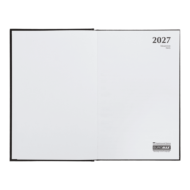 Щоденник датований Buromax Flow 2027р A5 з вінілпапіру 320 сторінок сірий BM.21200-09 - изображение 7