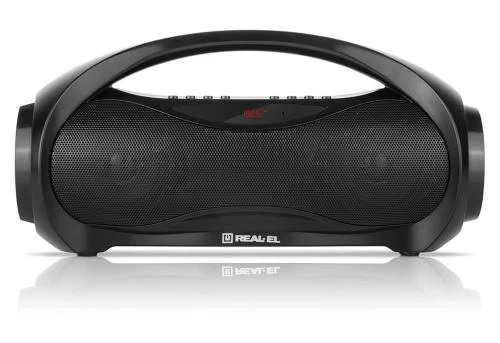 Колонка портативна 2.0 REAL-EL X-713 Black, 2x6 Вт, пластиковий корпус, Bluetooth, MicroSD / USB, FM-приймач, живлення від акумулятора, 1800 мА*ч, керування сверху - Фото 1 Колонка портативна 2.0 REAL-EL X-713 Black, 2x6 Вт, пластиковий корпус, Bluetooth, MicroSD / USB, FM-приймач, живлення від акумулятора, 1800 мА*ч, керування сверху - изображение 1