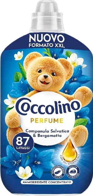 Кондиціонер для білизни Coccolino Campanula Selvatica&Bergamotto польовий дзвіночок та бергамот, 1.827 л (87 прань) - Фото 1 Кондиціонер для білизни Coccolino Campanula Selvatica&Bergamotto польовий дзвіночок та бергамот, 1.827 л (87 прань) - изображение 1