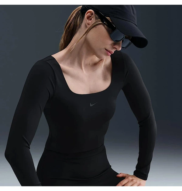 Боди женские Nike Df Ls Black S Черный HQ8296-011 - изображение 5