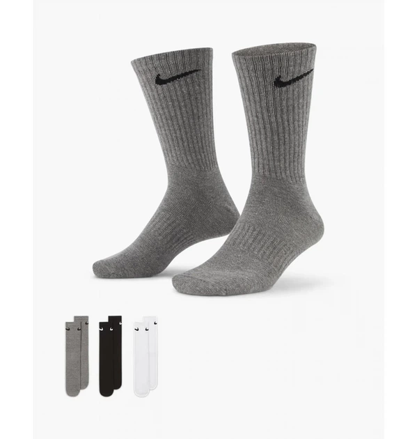 Шкарпетки Nike U Nk Everyday Ltwt Crew 3Pr 38-42 SX7676-964 - зображення 2