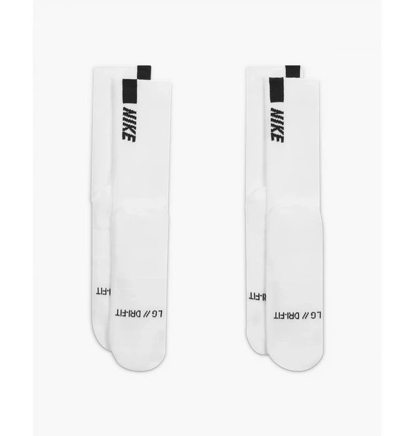Шкарпетки Nike U Nk Mltplier Crw 2Pr 34-38 Білий SX7557-100 - зображення 4