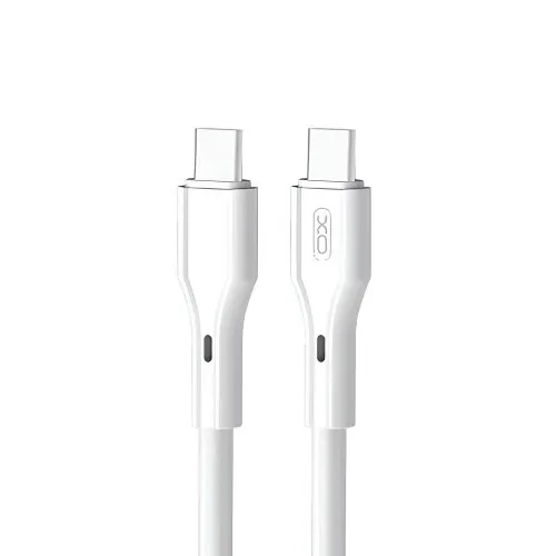 Кабель XO NB-Q231B Rock Series Type-c to Type-C 60W Data Cable Білий - Фото 1 Кабель XO NB-Q231B Rock Series Type-c to Type-C 60W Data Cable Білий - зображення 1