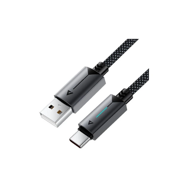 Дата кабель USB 2.0 AM to USB-C 1.2m 60W black Acefast (6974316284482) - Фото 1 Дата кабель USB 2.0 AM to USB-C 1.2m 60W black Acefast (6974316284482) - изображение 1