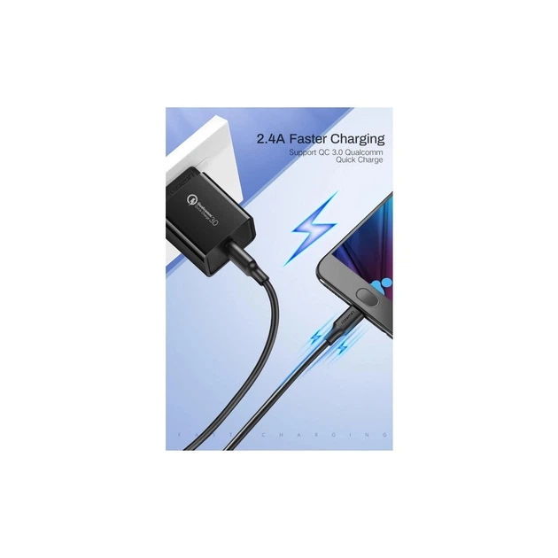 Дата кабель USB 2.0 AM to Micro 5P 0.5m 2A US289 black Ugreen (60135) - зображення 5
