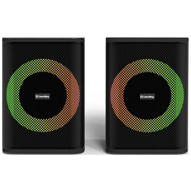 Акустична система ColorWay PulseRing 2.0 RGB USB Black (CW-SPU04BK) - Фото 2 Акустична система ColorWay PulseRing 2.0 RGB USB Black (CW-SPU04BK) - изображение 2