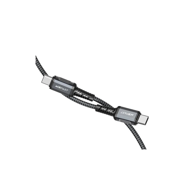 Дата кабель USB-C to USB-C 1.2m 3A nylon black Acefast (6974316280521) - Фото 2 Дата кабель USB-C to USB-C 1.2m 3A nylon black Acefast (6974316280521) - зображення 2