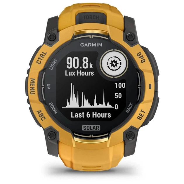Смарт-годинник Garmin Instinct 3, 50mm, Solar, Sunburst/Gray, Sunburst/Gray Band, GPS смарт-годинник (010-02935-02) - изображение 2