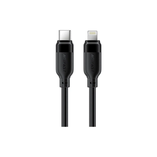 Дата кабель USB 2.0 AM to Lightning 2.0m 30W TPU black Acefast (6974316286288) - Фото 1 Дата кабель USB 2.0 AM to Lightning 2.0m 30W TPU black Acefast (6974316286288) - изображение 1
