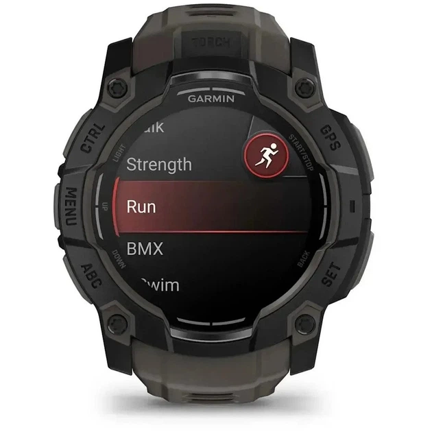 Смарт-годинник Garmin Instinct 3, Tactical, AMOLED, 50mm, Black, GPS (010-03020-50) - изображение 2