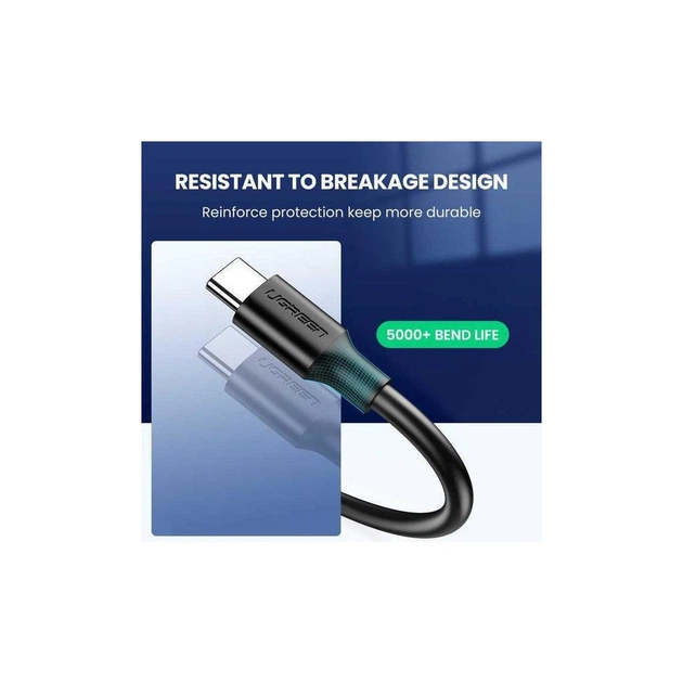 Дата кабель USB 3.0 AM to USB-C 1.0m US184 Black Ugreen (20882) - Фото 5 Дата кабель USB 3.0 AM to USB-C 1.0m US184 Black Ugreen (20882) - изображение 5