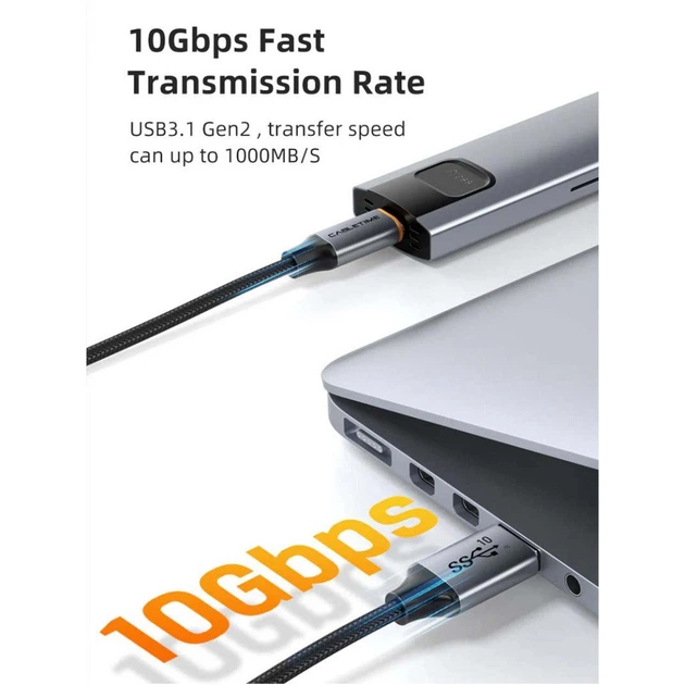 Дата кабель USB 3.1 AM to USB-C 1.5m Cabletime (CA915231) - изображение 3