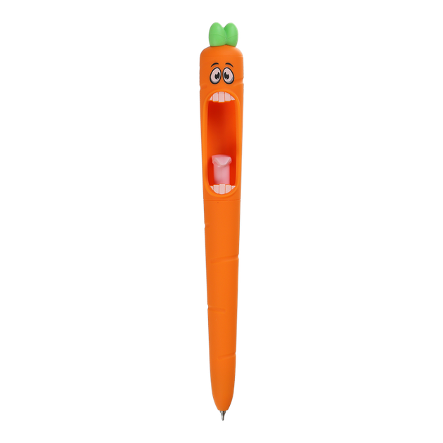 Ручка автоматична ZiBi Carrot "Морквинка" 0.5 мм синя гель (ZB.2293) - Фото 3 Ручка автоматична ZiBi Carrot "Морквинка" 0.5 мм синя гель (ZB.2293) - зображення 3