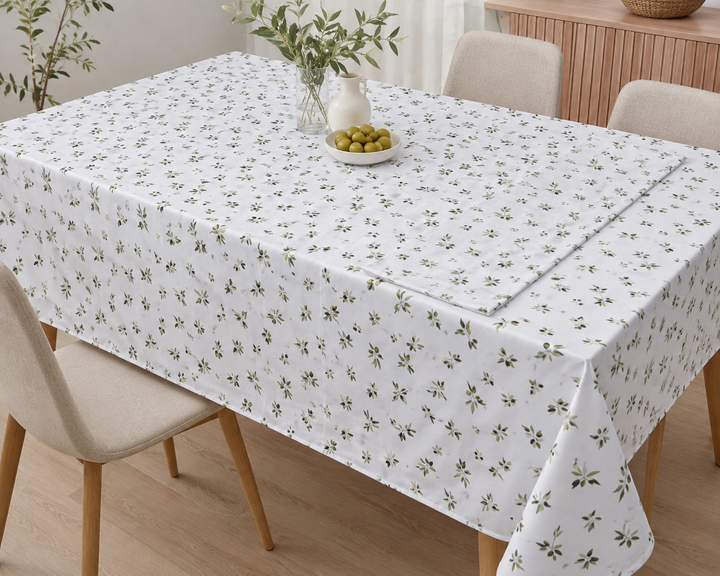 Скатертина + доріжка на стіл, оливки та листя, 130×170 + 50×150 см LIVARNO Home - Фото 2 Скатертина + доріжка на стіл, оливки та листя, 130×170 + 50×150 см LIVARNO Home - зображення 2
