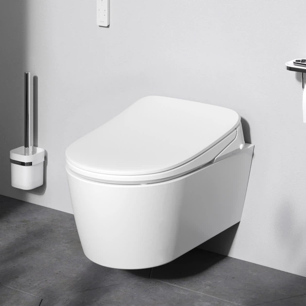 Унитаз подвесной AM.PM Func FlashClean с электронной крышкой-биде со скрытой подводкой white C8F1702SC - изображение 2