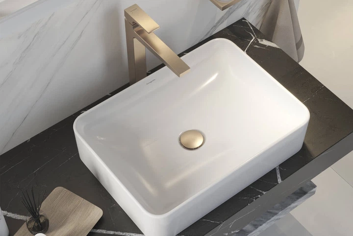 Донный клапан для умывальника Hansgrohe без перелива brushed bronze 50001140 - изображение 2