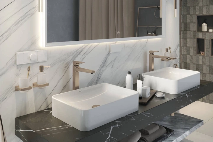 Донный клапан для умывальника Hansgrohe без перелива brushed bronze 50001140 - изображение 3