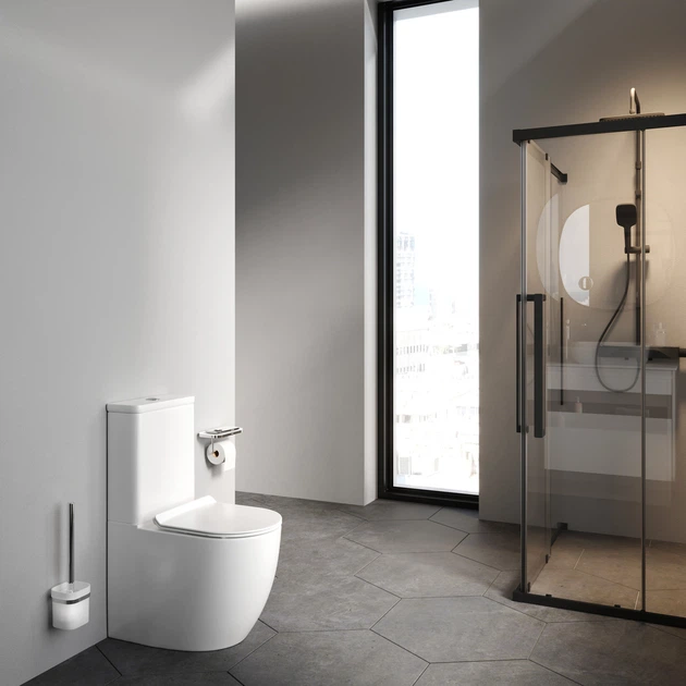 Унитаз-компакт AM.PM Like Aquaspin с сиденьем микролифт white CLA8600SC - изображение 4