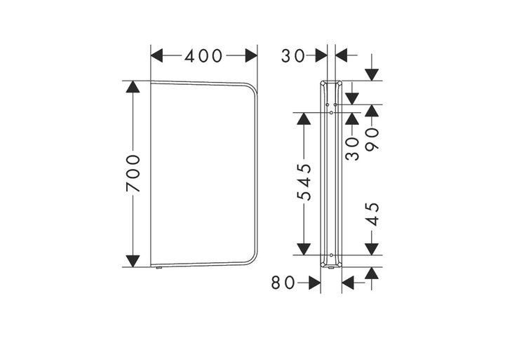 Перегородка для писсуара Hansgrohe EluPura Original Q white 60173450 - изображение 4