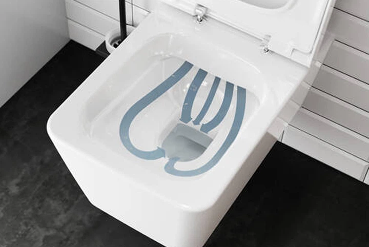 Унитаз подвесной Hansgrohe EluPura Q с инсталляцией iFrame 60301100 - изображение 3