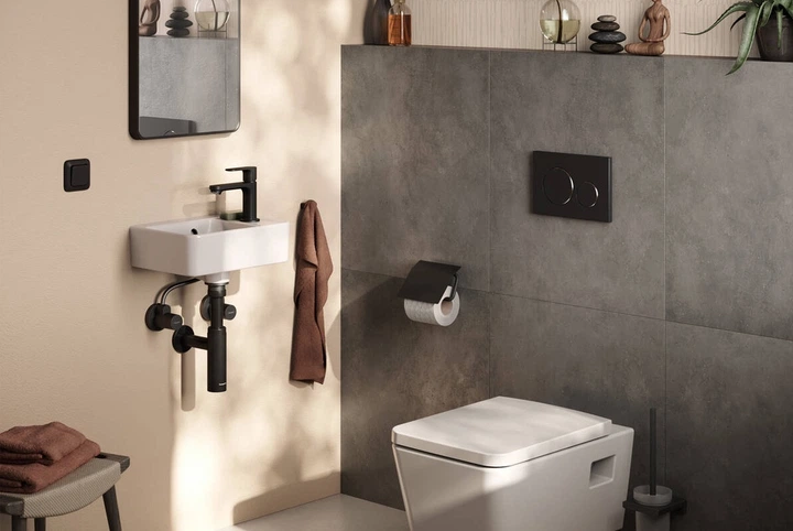 Сифон для умывальника Hansgrohe Flowstar matt black 52105670 - изображение 2