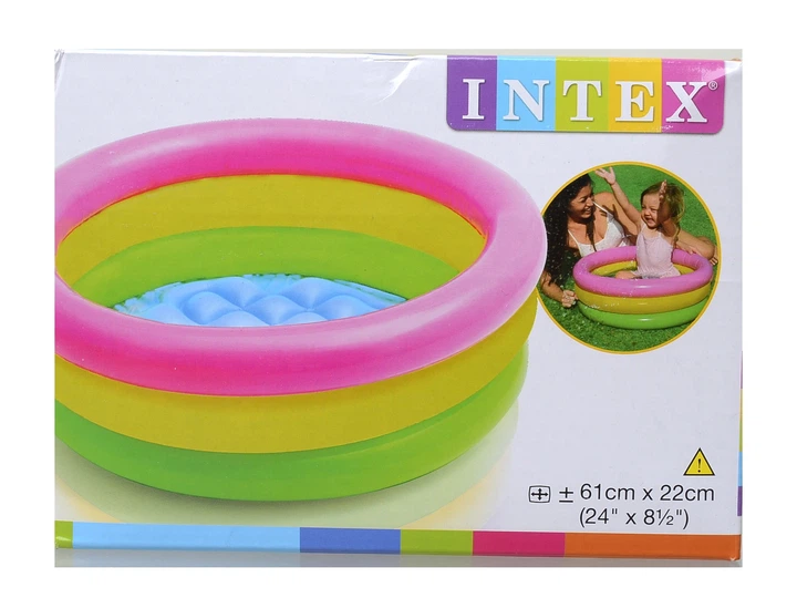 Детский бассейн с надувным дном «Рассвет» INTEX (57107) - изображение 5