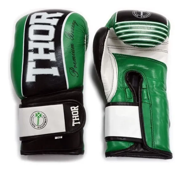 Рукавички боксерські THOR THUNDER 12oz / шкіра / зелені (SPT_529/12(Leather) GRN 12 oz.) - Фото 4 Рукавички боксерські THOR THUNDER 12oz / шкіра / зелені (SPT_529/12(Leather) GRN 12 oz.) - изображение 4