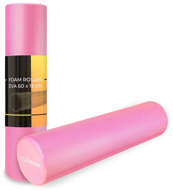 Масажний ролик Cornix EVA+ 60 x 15 см (валик, ролер) XR-0308 Pink (LFXR-0308) - Фото 1 Масажний ролик Cornix EVA+ 60 x 15 см (валик, ролер) XR-0308 Pink (LFXR-0308) - зображення 1