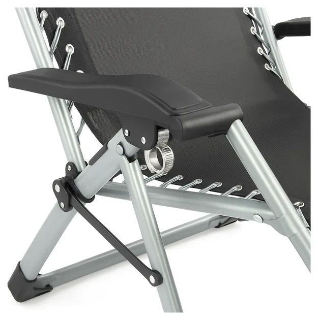 Розкладне крісло шезлонг LEOBRO Zero Gravity Premium Plus Чорне (LB-ZGC-E1-BLK) (LEO_LB-ZGC-E1-BLK) - изображение 13