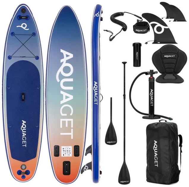 Надувна SUP дошка Aquaget 350 см з веслом AQ0044 Blue/Orange (LFAQ0044) - Фото 1 Надувна SUP дошка Aquaget 350 см з веслом AQ0044 Blue/Orange (LFAQ0044) - зображення 1