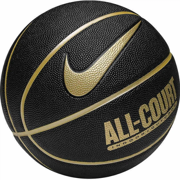 Баскетбольний м'яч Nike Everyday All Court 8P Deflated Black/Llic ONE SIZE N.100.4369.070.07 - Фото 1 Баскетбольний м'яч Nike Everyday All Court 8P Deflated Black/Llic ONE SIZE N.100.4369.070.07 - зображення 1