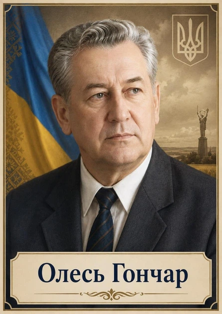 Портрет "Олесь Гончар", розмір 30х40 - А3 - Фото 1 Портрет "Олесь Гончар", розмір 30х40 - А3 - зображення 1