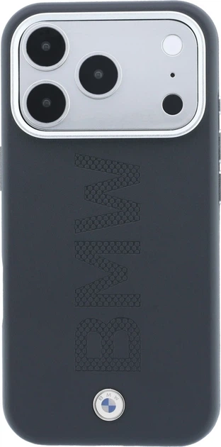 Etui plecki BMW Sign Centered Deboss MagSafe do Apple iPhone 17 Pro / 18 Pro Grey (BMHMP18L26SWOWMA) - obraz 3
