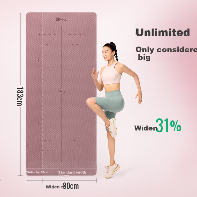 Утолщенный и расширенный коврик для йоги Keep Yoga Mat, подходит для женщин, звукоизолирующий и амортизирующий, нескользящий, для мужчин, для занятий фитнесом, напольный коврик для домашнего использования. - Фото 6 Утолщенный и расширенный коврик для йоги Keep Yoga Mat, подходит для женщин, звукоизолирующий и амортизирующий, нескользящий, для мужчин, для занятий фитнесом, напольный коврик для домашнего использования. - изображение 6