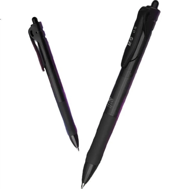 M&G Stationery K35, Висувна гелева ручка, Студентська чорна ручка 0,5 мм, Ручка для підпису, Ділова куляста ручка, Спеціальна ручка для іспитів, Високоякісне офісне приладдя, Чорна, 10 ручок/коробка - Фото 1 M&G Stationery K35, Висувна гелева ручка, Студентська чорна ручка 0,5 мм, Ручка для підпису, Ділова куляста ручка, Спеціальна ручка для іспитів, Високоякісне офісне приладдя, Чорна, 10 ручок/коробка - изображение 1