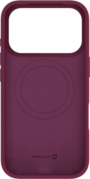 Etui plecki Evelatus Premium Soft Touch MagSafe do Apple iPhone 18 Pro Burgundy (EVEAPP18PPMSTSCBU) - obraz 4