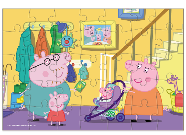 Пазл-міні Dodo Peppa Pig На прогулянку 200678 дитячий пазл 35 елементів Свинка Пеппа - зображення 2