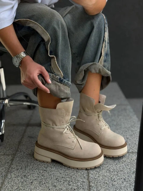 Жіночі черевики ФІНІТІ Beige (р.37) - Фото 1 Жіночі черевики ФІНІТІ Beige (р.37) - изображение 1