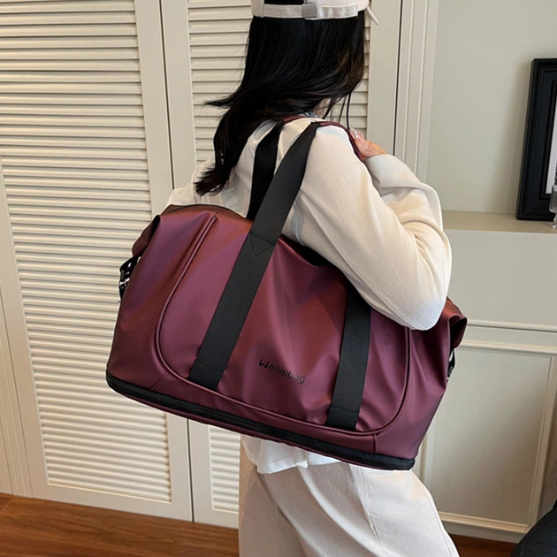 Спортивная сумка Weilaibag WL&300 Burgundy для активного отдыха спорта фитнеса путешествий - изображение 3