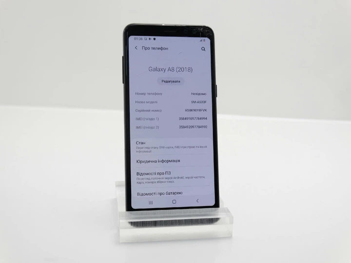 Смартфон Samsung A530 (A8 2018) SM-A530F/DS 4/32 NFC IM:4994 - Б/У - изображение 4