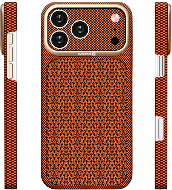 Etui Evelatus Carbon Premium MagSafe do Apple iPhone 18 Pro Brown (EVEAPP18PCPEMCBR) - obraz 2