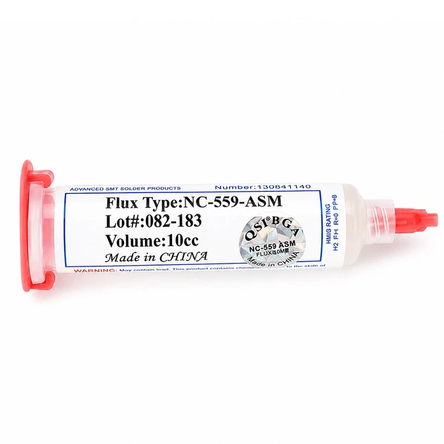 Флюс-паста BauTech NC-559-ASM BGA безотмывная в шприце 10 мл Белый (1016-065-00) - Фото 3 Флюс-паста BauTech NC-559-ASM BGA безотмывная в шприце 10 мл Белый (1016-065-00) - изображение 3