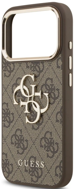 Etui Guess 4G Big 4G Classic Logo do Apple iPhone 18 Pro / 17 Pro brązowe (GUE005597) - obraz 6