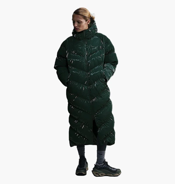 Куртка жіноча Nike W Nsw Tf Os Shn Snfl Wnpfr Pka M Зелений FV7827-338 - Фото 1 Куртка жіноча Nike W Nsw Tf Os Shn Snfl Wnpfr Pka M Зелений FV7827-338 - зображення 1